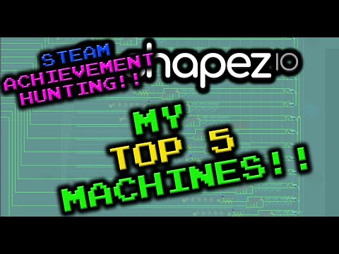 My TOP FIVE Shapez.io Machines for 100% Achievement Completion! Shapez.io v1.4.2
