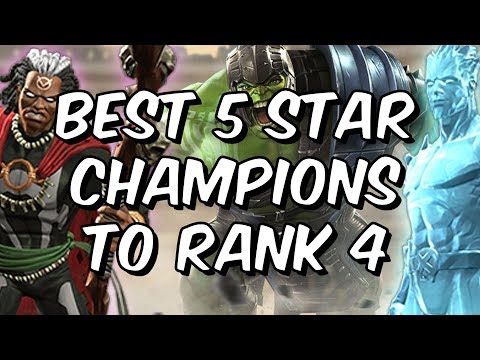 Best 5 Star Champions To Rank 4! - March 2018 - Marvel Contest Of Champions