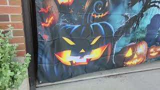 BEST Halloween Garage Door Cover and Spooky Backdrop