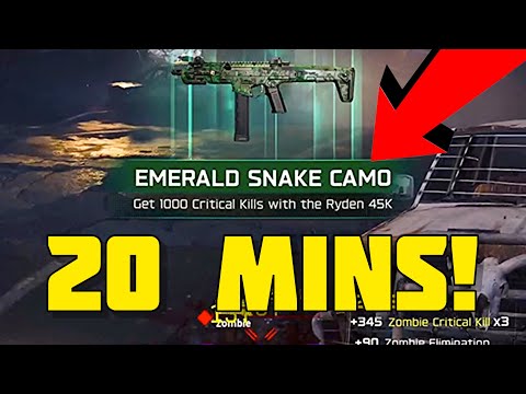 1000 Critical Kills Every 20 MINUTES in BLACK OPS 7 Zombies ( Solo Camo Glitch )
