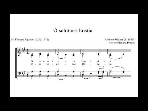 Werner, Anthony (1817 - 1866) O Salutaris Hostia.