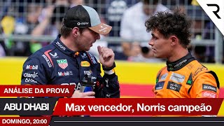 Verstappen vence a corrida, Norris vence o campeonato 📱