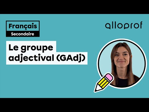 Le groupe adjectival (GAdj) | Français | Alloprof