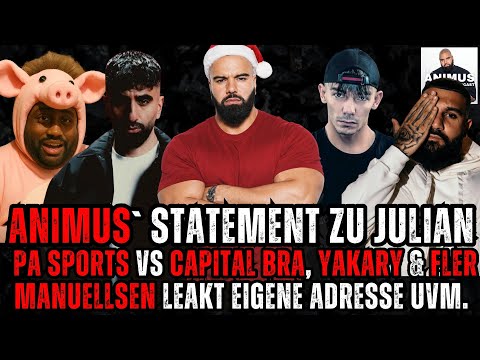 ANIMUS STATEMENT ZU JULIAN, MANUELLSEN LEAKT ADRESSE, PA SPORTS VS ALLE UVM. - DER ANIMUS PODCAST