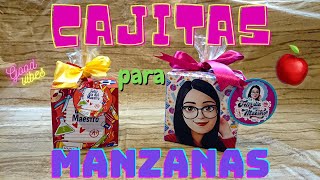 CÓMO HACER UNA CAJITA PARA MANZANAS FORRADAS | BLISTER PARA MANZANAS