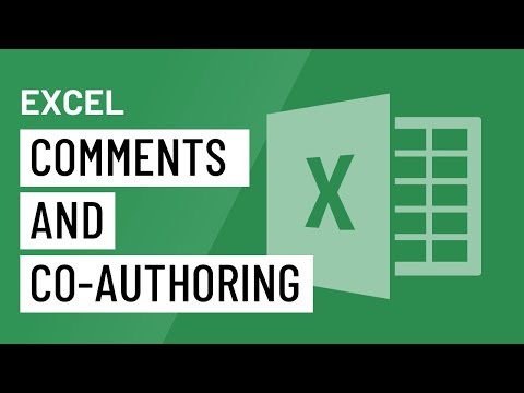 Excel Comments and Co authoring