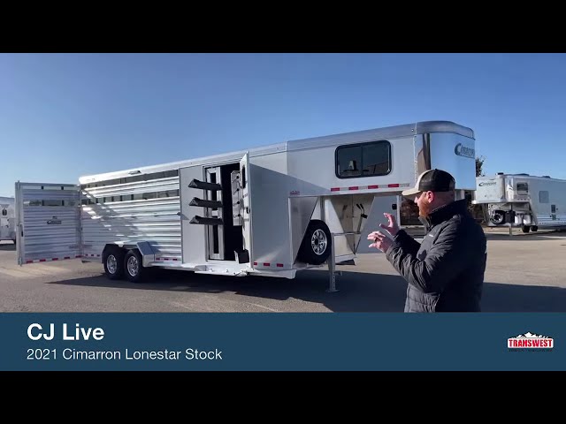 Preview image of 2021 Cimarron Lonestar Stock - 5N201172 Transwest Truck Trailer RV Live youtube video