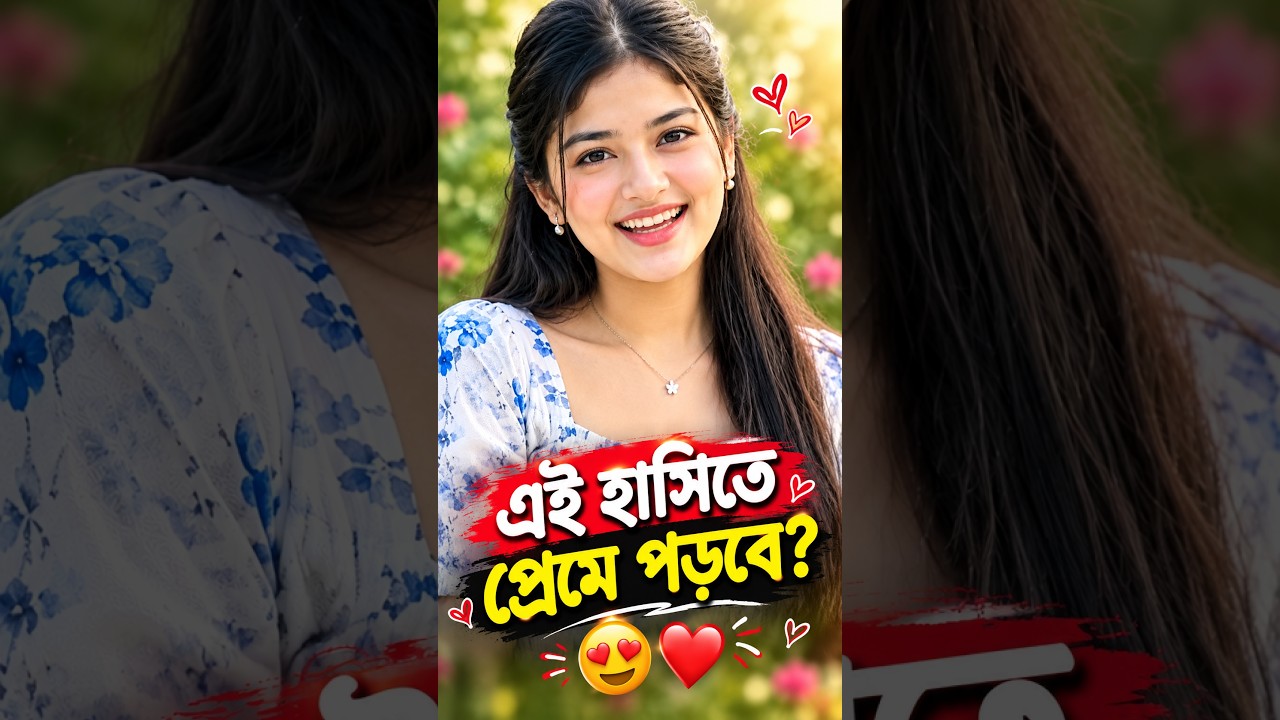😍 এই মিষ্টি হাসিতে প্রেমে পড়বে না তো কে পড়বে! ❤️ | Romantic Girl Shorts #Shorts