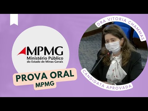 1º LUGAR PROVA ORAL MPMG - Dra. Vitoria Chammas Varela Alves | 58º concurso para Promotor de Justiça