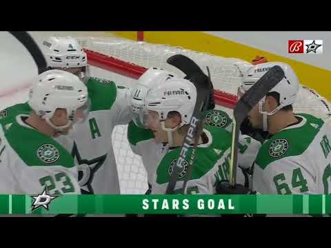 Luke Glendening with his first as a Dallas Star ties the game at one!