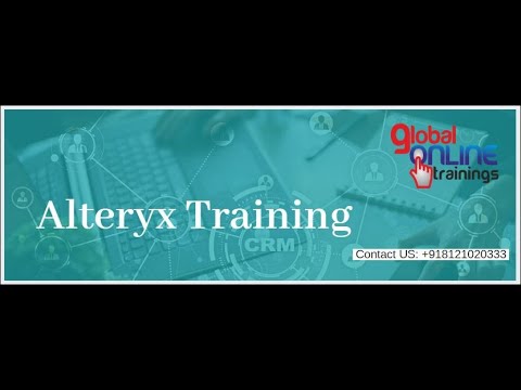 Alteryx Training video | Alteryx Online videos tutorial for Beginners