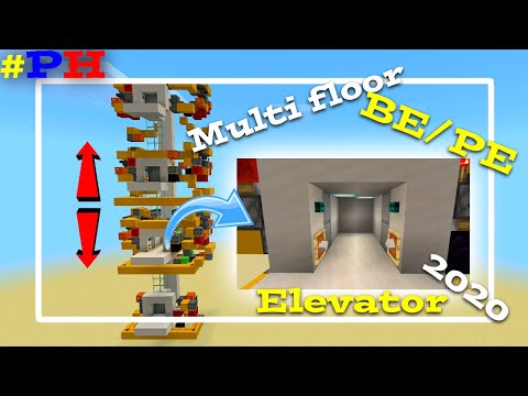 Insane Multi-Floor Elevator in MCPE - MUST SEE!