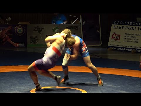 Wrestling/Ringen Landesliga Sachsen, Aue II - Greiz II, 98 kg, Freestyle, Büttner - Wendel
