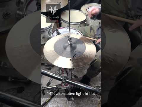 14" t-alternative light hi-hat #tcymbals #cymbals #drumming #drums #drum #drummer #cymbal