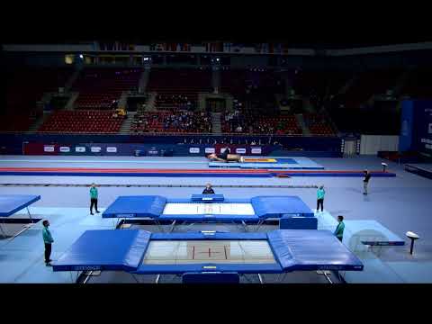 SHOSTAK Aliaksei (USA) M - 2022 Trampoline Worlds, Sofia (BUL) - Q Trampoline Exercise 1