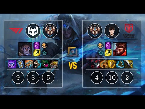 T1 Wooje Sylas vs SB Summit Wukong Top - KR Patch 10.12