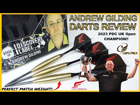Cosmo ANDREW GILDING Discovery Label Darts Review - 2023 UK Open Champion!!