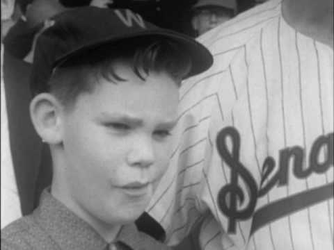 07/22/60 The Washington Senators and Baltimore Orioles meet at Griffith Stadium; Vice President...