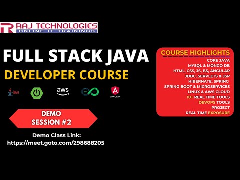 Full Stack Java Developer Course Online Demo Session 2
