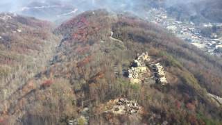 Aerial footage of Gatlinburg fire captured by National Guard pilot