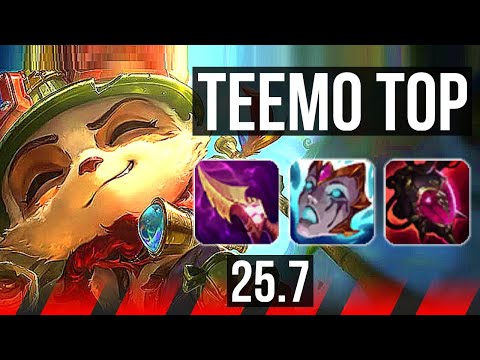 TEEMO vs VOLIBEAR (TOP) | 45k DMG | KR Master | 25.7
