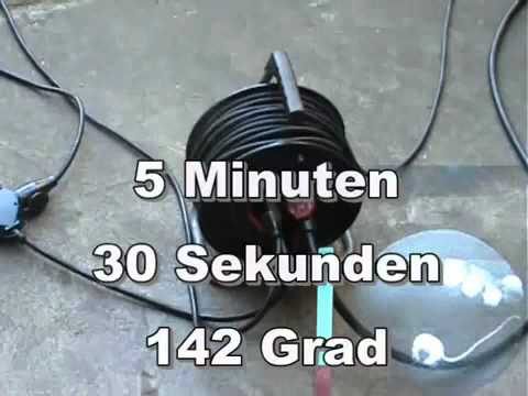 Überhitzung einer Kabeltrommel mit einer Belastung von11 kW