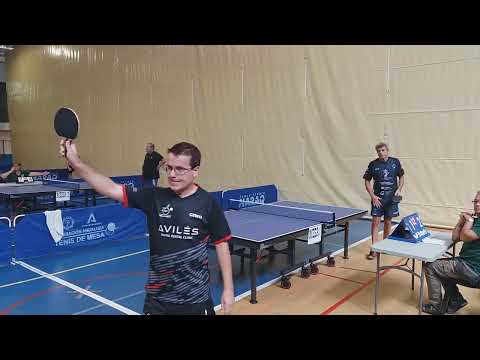 SDA Veteranos 270523 DANIEL PAREJO VS MATEO CIBANTOS Tenis de Mesa Fuengirola MALAGA