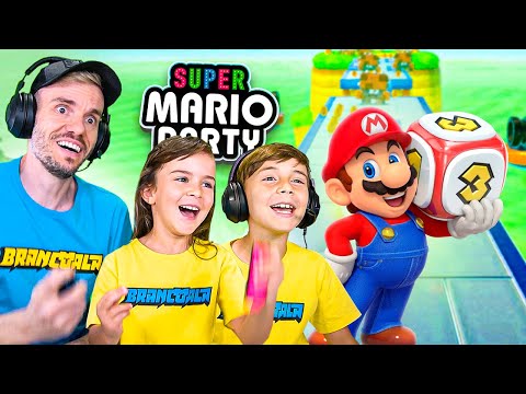 SUPER MARIO PARTY NO NINTENDO SWITCH COM FAMÍLIA BRANCOALA