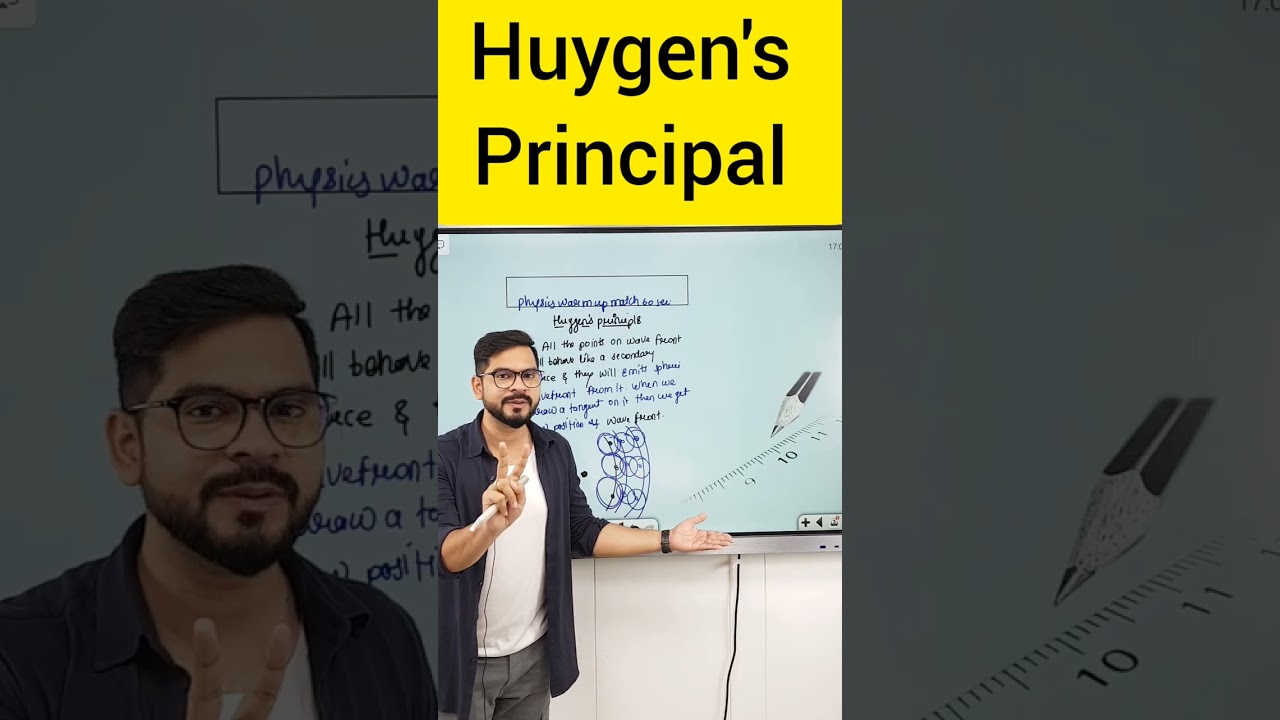 Huygens Principal | Wave Optics Class 12 | warm-up match with physics Sachin sir