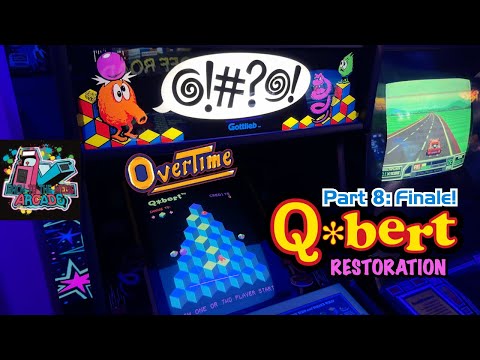 I pulled an ALL-NIGHTER 😴 to restore this Q*bert for the opening of Back to the Media Arcade! 🤩