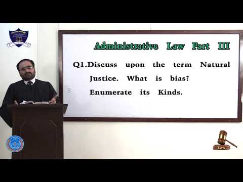 Administrative Law Part-III Lecture-4