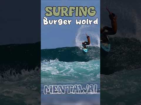 this is the Surfing level Right Now in the Mentawai #burgerworld