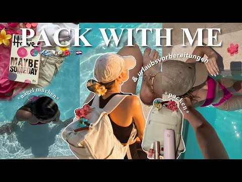 Preparing for a girls' trip 🌺✈️🇭🇷 | Packing suitcases, doing nails, tinting eyelashes