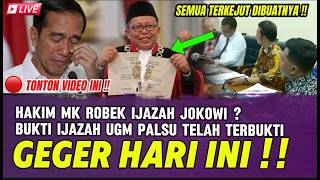 Download lagu GEGER !! HAKIM MK ROBEK IJAZAH JKW ? BUKTI IJAZAH PALSU JOKOWI TAK BISA DITUTUPI LAGI mp3