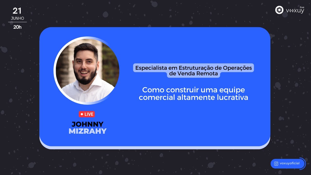 Live #11 - Como construir uma equipe comercial altamente lucrativa