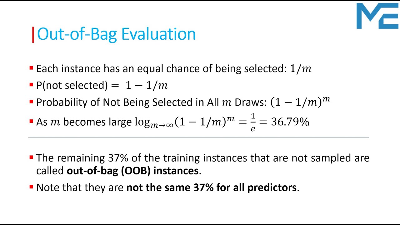 Lecture 81: Out-of-Bag Evaluation & Random Patches | Ensemble Learning