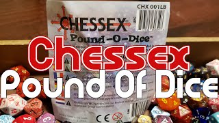 Opening a Chessex Pound of Dice!