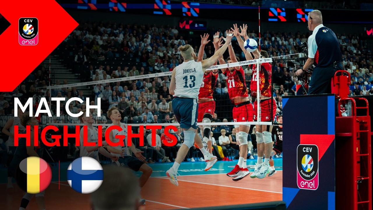 Highlights | Belgium vs. Finland | CEV Enel EuroVolley 2026 | Men