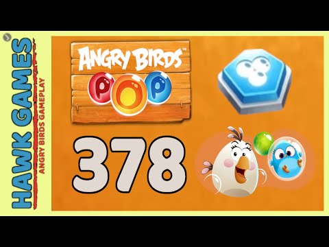 Angry Birds Stella POP Bubble Shooter Level 378 - Walkthrough, No Boosters