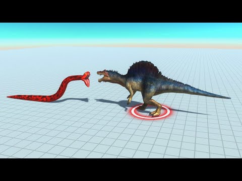 Titanoboa VS Every Carnivore Dinosaurs ! Animal Revolt Battle Simulator - ARBS