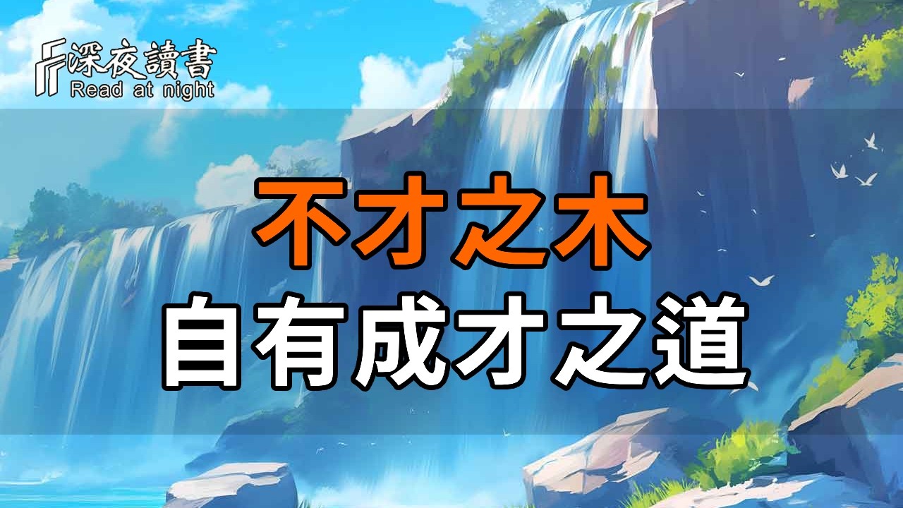 不才之木自有成才之道：讀懂莊子的「無用之用」，戒掉盲目攀比，找回內心的安定與從容【深夜讀書】#?