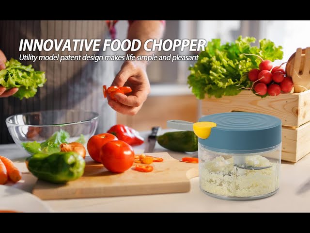 قطاعة خضروات يدوية 3 شفرات من الاستيل سعة 380 مل