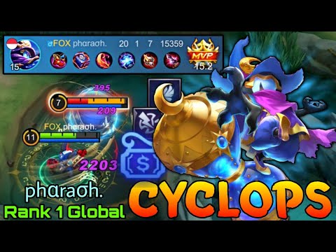 20 Kills Cyclops MVP 15.2 Points - Top 1 Global Cyclops by phαraσh. - Mobile Legends