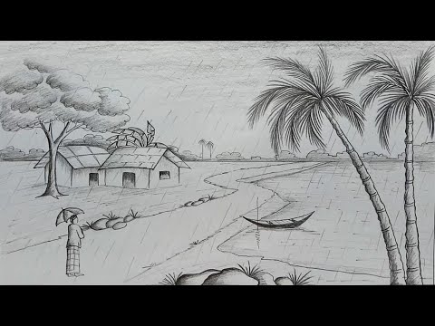 any one drawing landscape with pencil Related DRAWING REALISTIC SKIN  Coloured Pencil Drawing Tutorial Part 1   EduRev Art  Craft Question