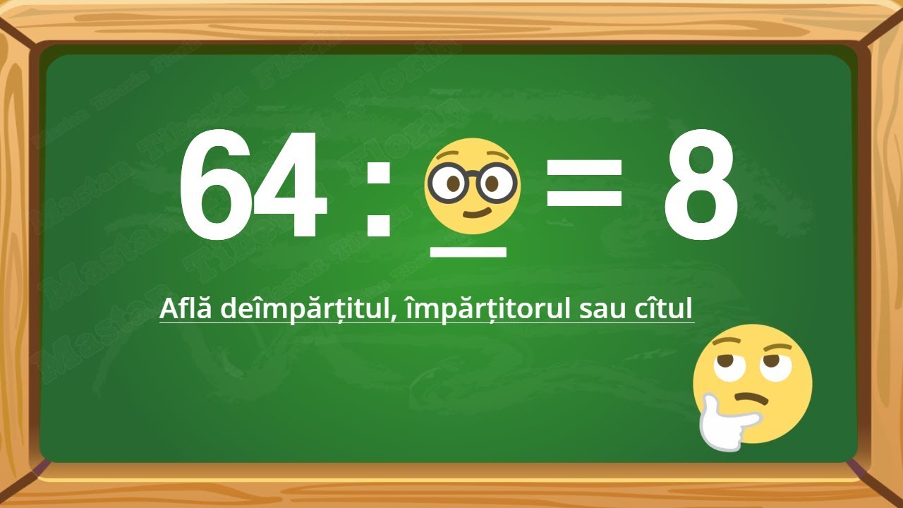 Împ?r?irea | afl? deîmp?r?itul,împ?r?itorul sau cîtul [video]