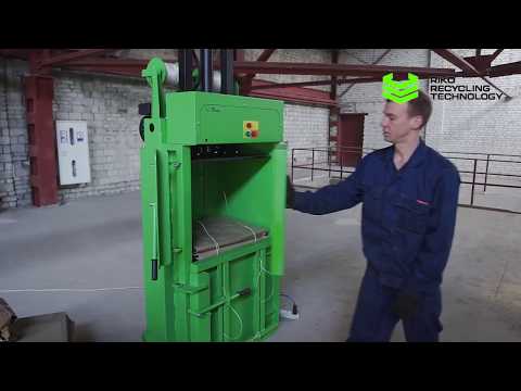 HYDRAULIC BALING PRESS FOR WASTE, PET BOTTLES AND GARBAGE - RTV 4 AVTOMAT BALER MACHINE FOR SALE