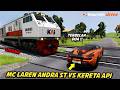 CUMA GAME Mc Laren Andra ST VS Kereta Api Sampe Remuk Terbelah Dua BeamNG