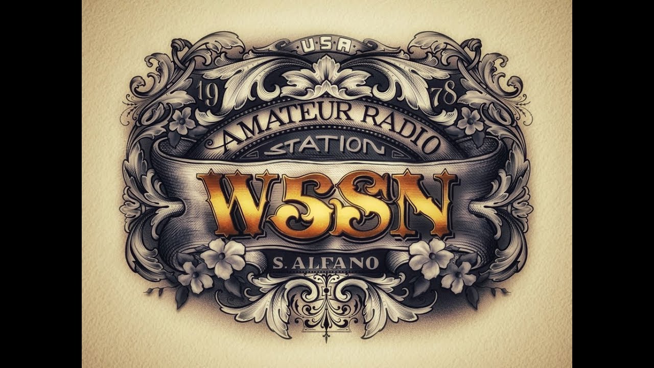 Ham radio QSL card design by Sam Alfano