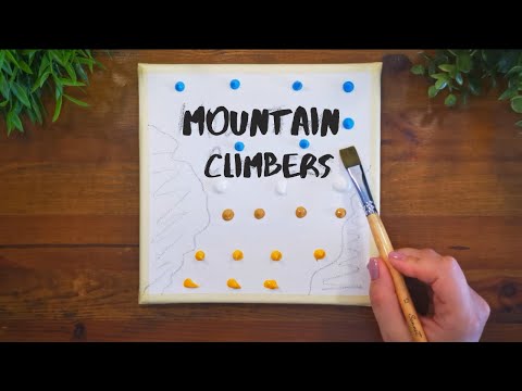 Art Therapy #24 | Speed Art | Mountain Blade | Simple Acrylic Painting Step by Step