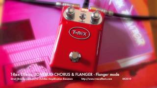 Video thumbnail for T-Rex Effects: Tonebug Chorus/Flanger - FLANGER mode by Brett Kingman
